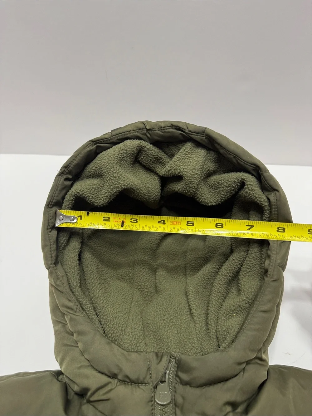 GAP Kids Hooded Colorblock Puffer Jacket - Olive, Tan, Navy